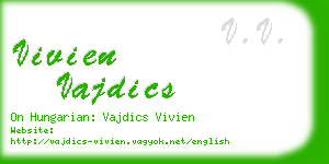 vivien vajdics business card